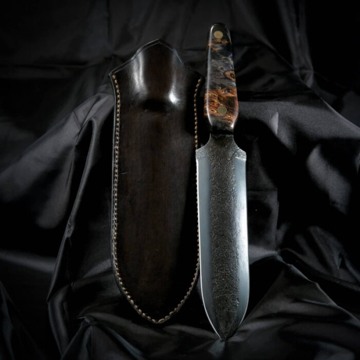 Box Elder And Sheath – American Bladesmith Society